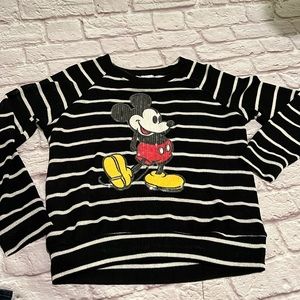 Disney striped Mickey Mouse sweater with sequin